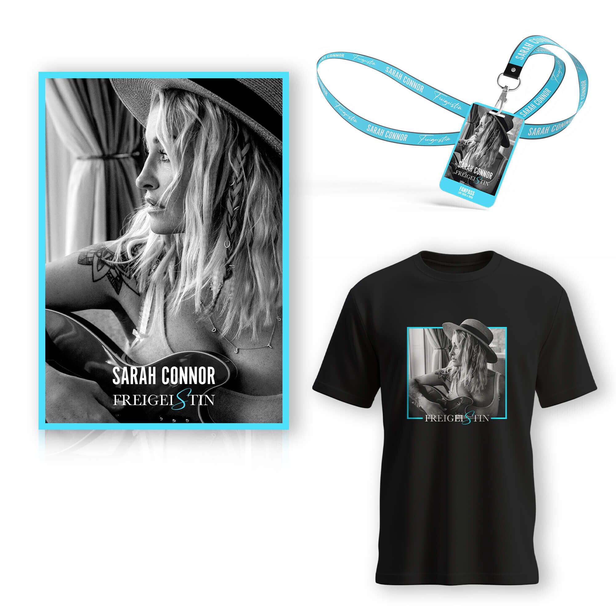 Sarah Connor FREIGEISTIN Deluxe CD + Fanpass + T-Shirt 402992
